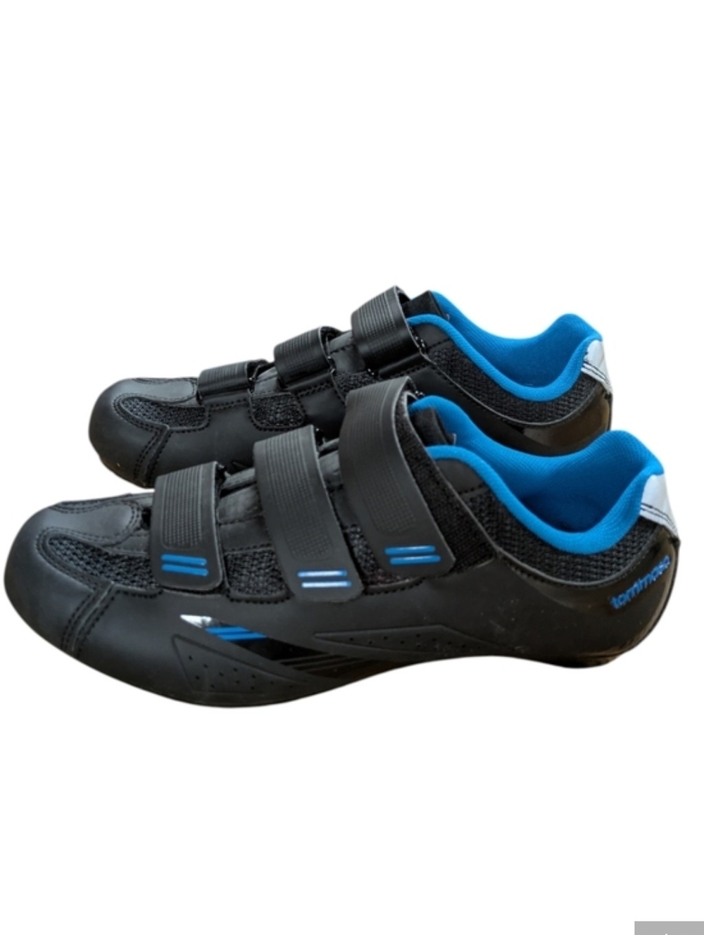Tommaso Pista 100 Indoor Cycling Shoes Black and Blue Size 39